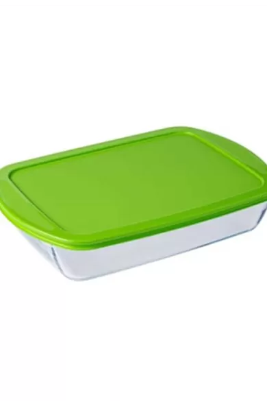 Pyrex Glass Rectangular Roaster With Lid