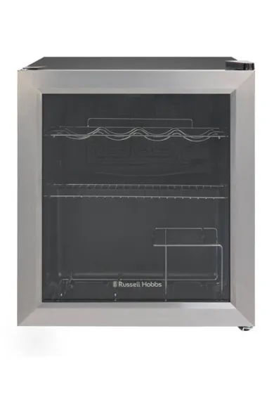 Russell Hobbs Stainless Steel Glass Door Wine Cooler 