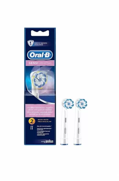 Oral-B Sensi Ultra Thin Replacement Toothbrush Heads Set of 2