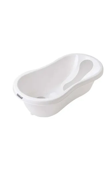 Optimal Baby Bathtub with Anti-slip Recline Pad - White