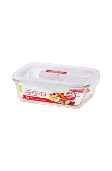 LocknLock Rectangular Oven Glass Food Storage Container - 1l