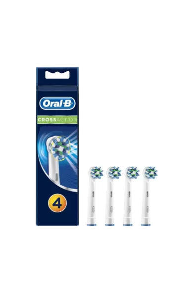ORAL-B Cross Action Toothbrush Heads  - 4 pcs