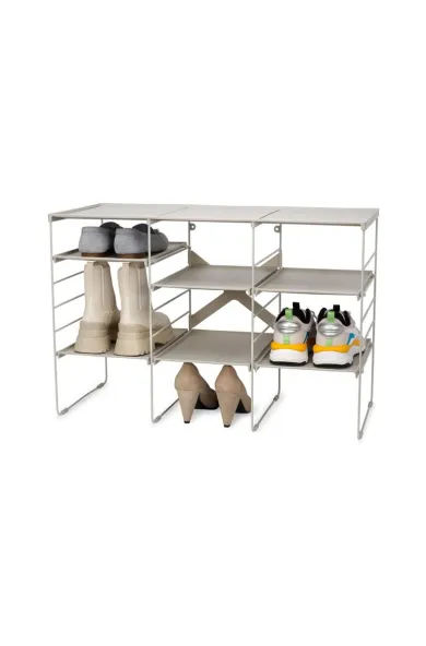 Joseph Joseph Level Plus Large Adjustable Ecru Shoe Rack