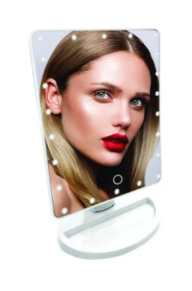 Westinghouse Battery Operated LED Mirror for Makeup with 360° Rotation White