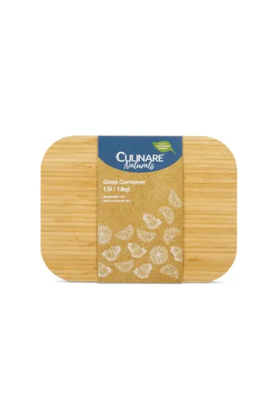Culinare Naturals Sustainable Bamboo/Glass Glass Container - 1.5L