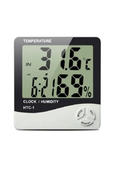 Digital Clock Thermometer Hygrometer Temperature and Humidity Monitor Alarm Weather Station