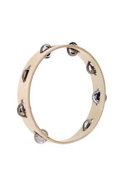 ABC Tambourine Wood Design Musical Instrument