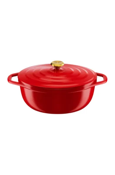 TEFAL Air Cast Aluminium Oval Cocotte 30x23+lid