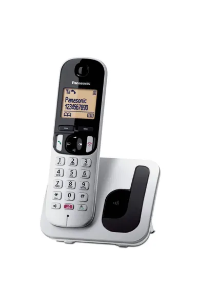 Panasonic Cordless Phone Silver Color Caller ID