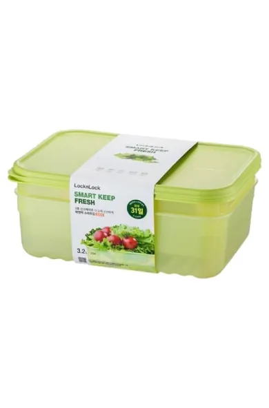 LOCKNLOCK FRESH BLOCK-3.2L- 2 PIECE SET OUT SLEEVE 31 days food saving