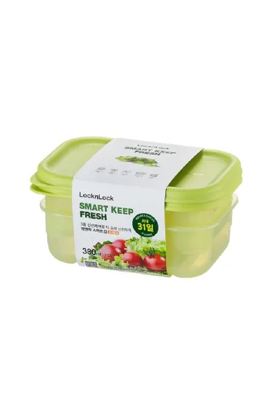 LOCKNLOCK FRESH BLOCK -330ML- 2 PIECE SET OUT SLEEVE 31 days food saving