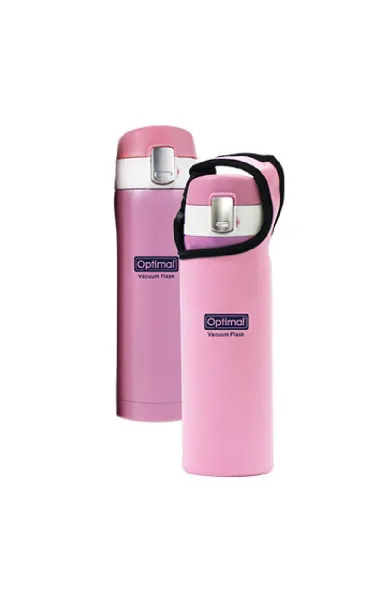 Stainless Steel Vacuum Flask (480mL) - Pink