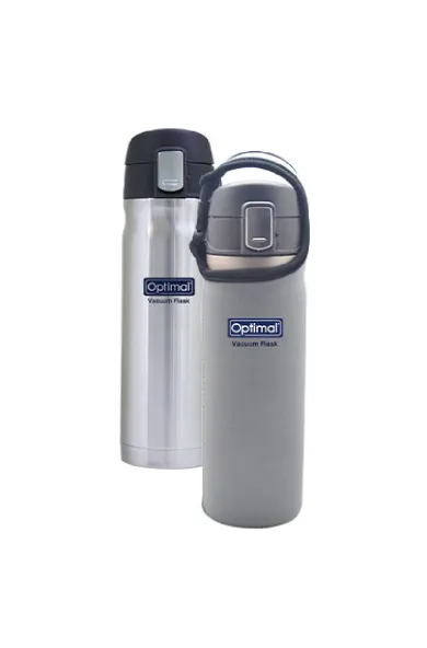 OPTIMAL Stainless Steel Vacuum Flask (480mL) - GREY