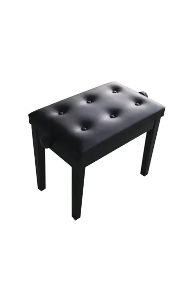 Ara Wooded Adjustable Piano Bench Chair Black