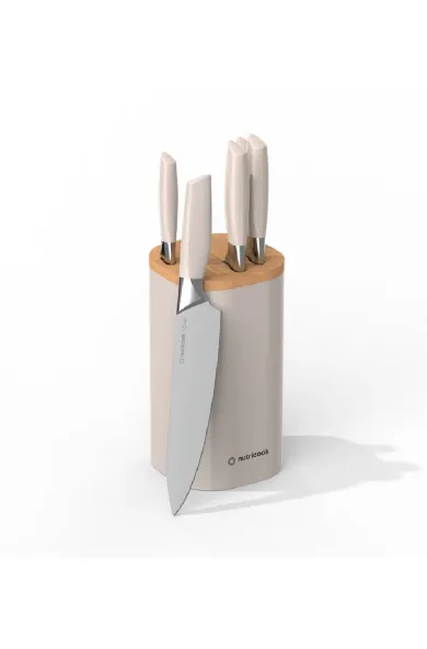 Nutricook Everyday 6 Pieces Knife Set - Beige