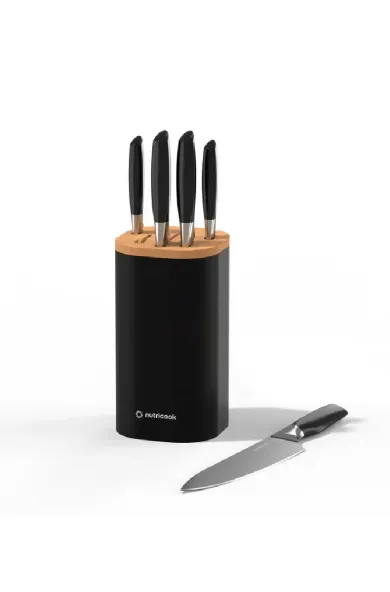 Nutricook Everyday 6 Pieces Knife Set - Black