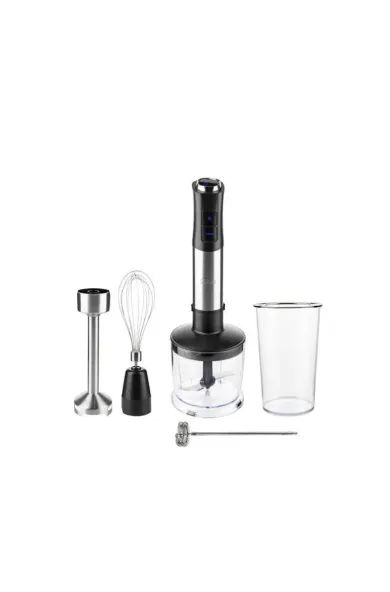 Zilan 5-in-1 Vertical Mixer, 1200W Power, 12-Speed Settings, Turbo Function, Digital Display – Stainless Steel