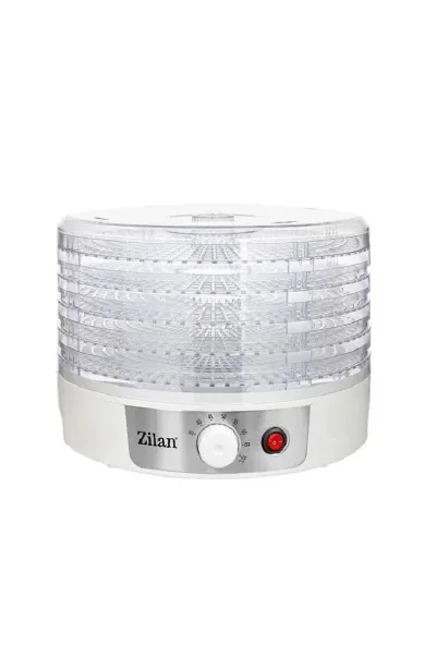 Zilan Food Dehydrator 250W, 5 Trays, Adjustable Temperature up to 70°C – White