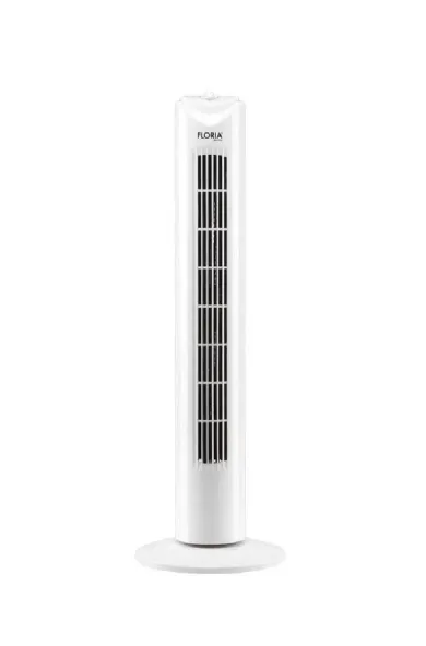 Zilan Floria Tower Fan 45W, 3 Speed Settings – White Finish