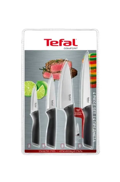 Tefal SET 4 KNIVES+COVER COMFORT (9P,12U, 15C, 20S)