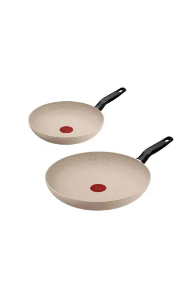 Tefal Essential Beige Frypan Set 2 pcs Induction (Frypan 24cm/ 28cm)