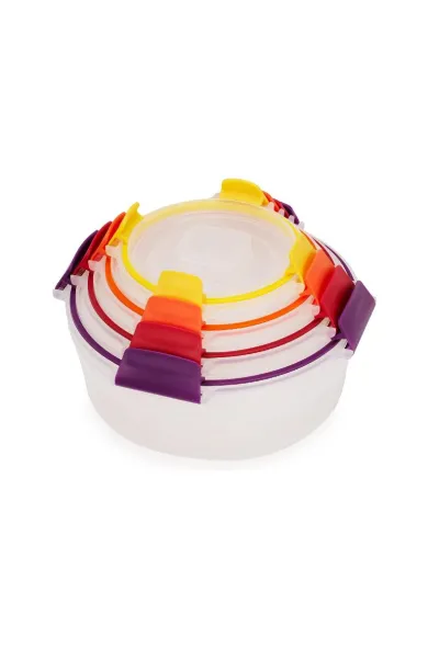Joseph Joseph Nest Lock 4-Piece Multicolour Round Food Container Set