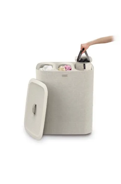Joseph Joseph Tota Trio 90L Ecru Laundry Separation Basket