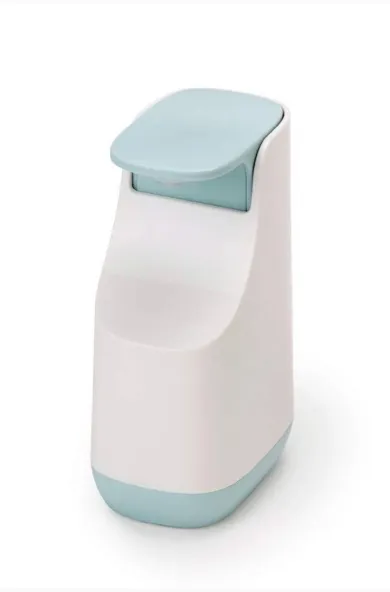 Joseph Joseph Slim Compact Soap Dispenser with Non-Drip Nozzle, Blue