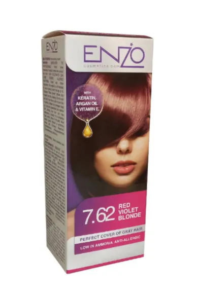 Enzo Hair Color Women - Red Violet Blonde 7.62