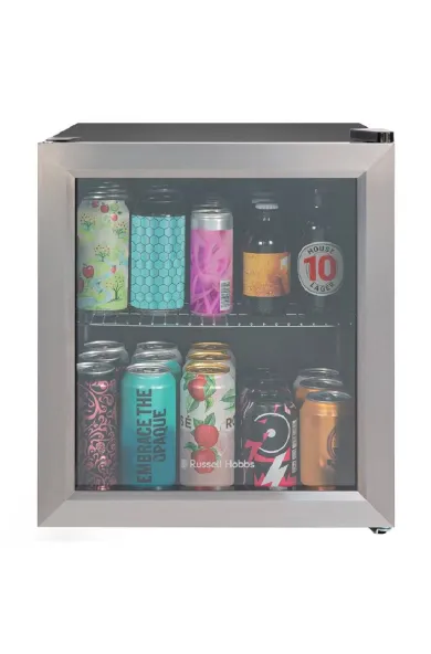 Russell Hobbs Stainless Steel Glass Door Wine Cooler 