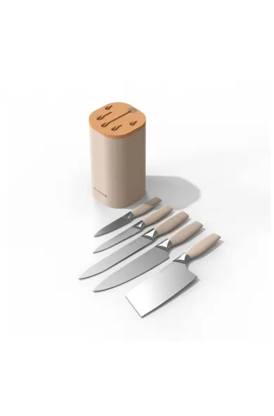 Nutricook Everyday 6 Pieces Knife Set - Beige