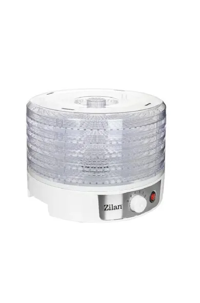 Zilan Food Dehydrator 250W, 5 Trays, Adjustable Temperature up to 70°C – White