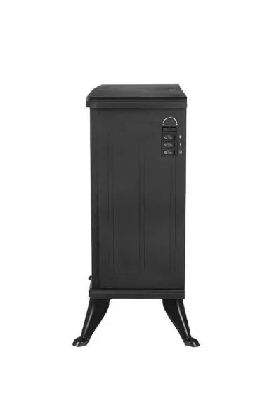 Zilan Fireplace Ceramic Heater 1900W, 2 Heat Settings – Black Finish