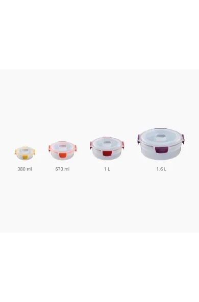 Joseph Joseph Nest Lock 4-Piece Multicolour Round Food Container Set