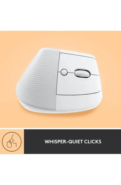 LOGITECH Lift Vertical Ergonomic Mouse White