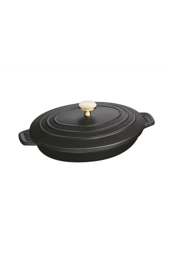 Staub Cast Iron Hot Plate Oval 23 x 17 cm