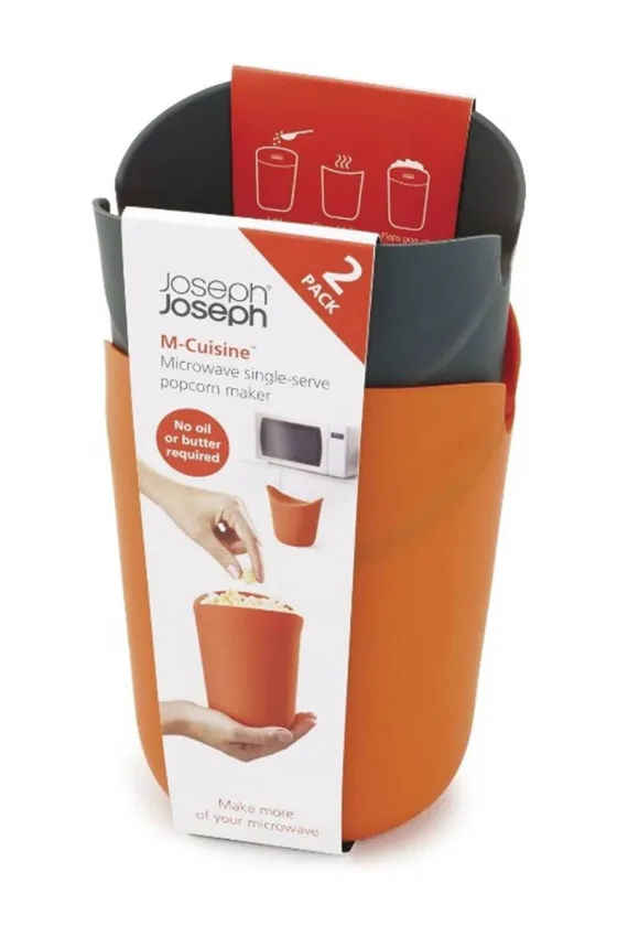 Joseph Joseph M-Cuisine 2-piece Orange Popcorn Maker Set