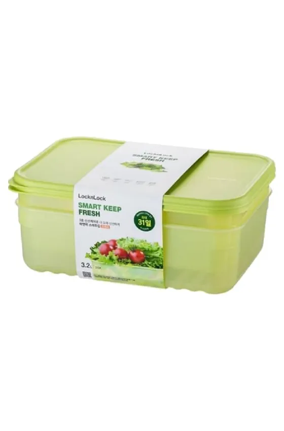 LOCKNLOCK FRESH BLOCK-3.2L- 2 PIECE SET OUT SLEEVE 31 days food saving