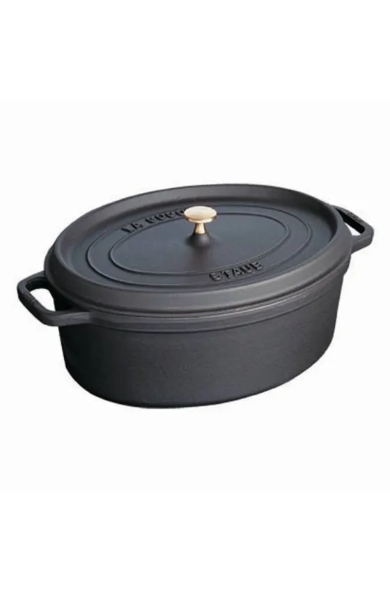 Staub Cocotte roaster 41 cm black oval