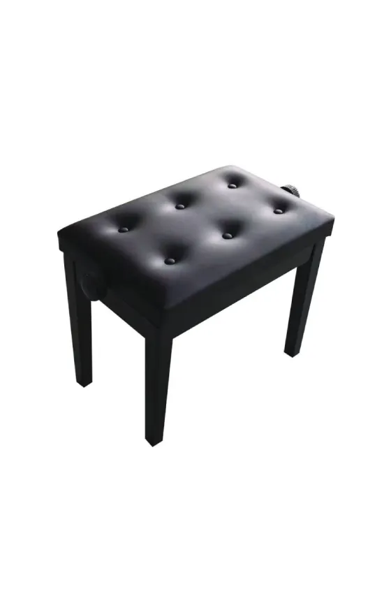 Ara Wooded Adjustable Piano Bench Chair Black