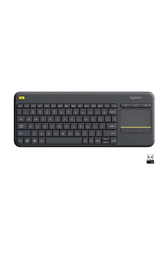 LOGITECH K400 plus Wireless Touch Keyboard Black