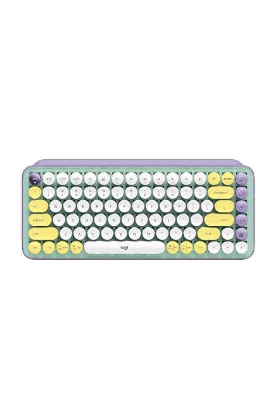 Logitech POP Keys Mechanical Wireless Keyboard with Customizable Emoji - Daydream Mint