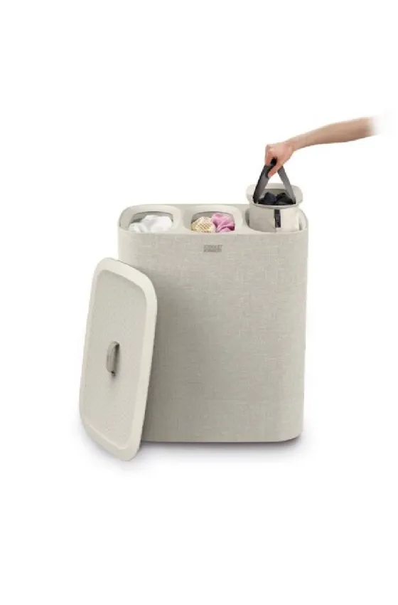 Joseph Joseph Tota Trio 90L Ecru Laundry Separation Basket